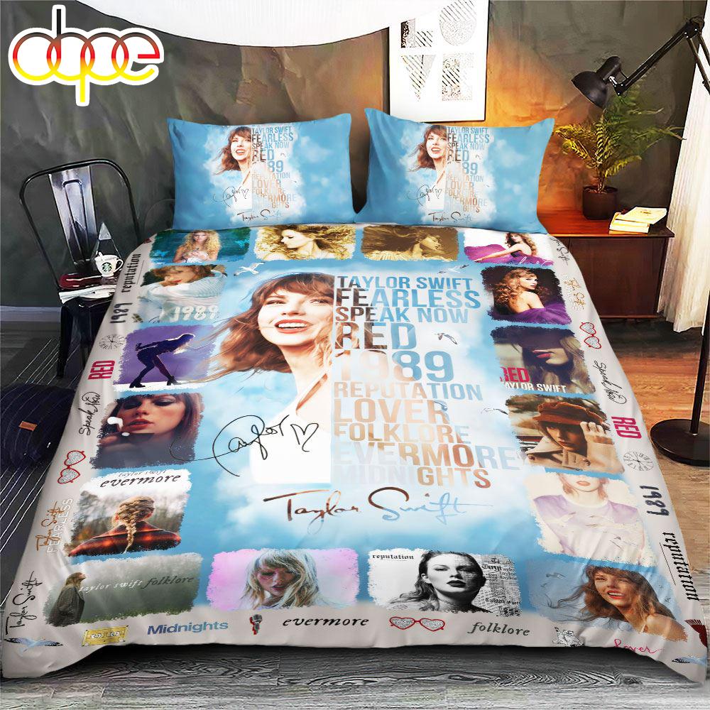 Sportswearmerch Taylor Swift Music Duvet Cover Pillowcases Doona Bedding Set For Fan