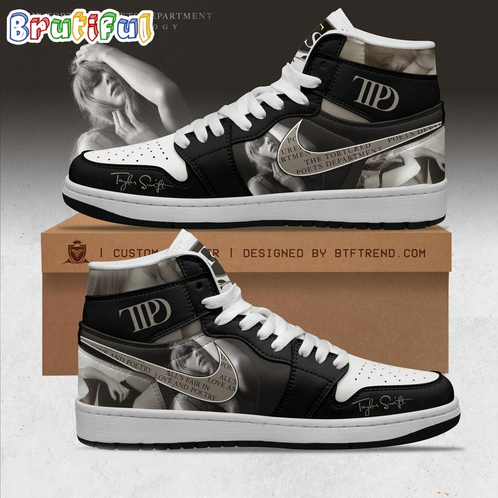 Sportswearmerch Taylor Swift Music The Tortured Poets Departmen AJ1 High Sneakers Shoes For Men And Women