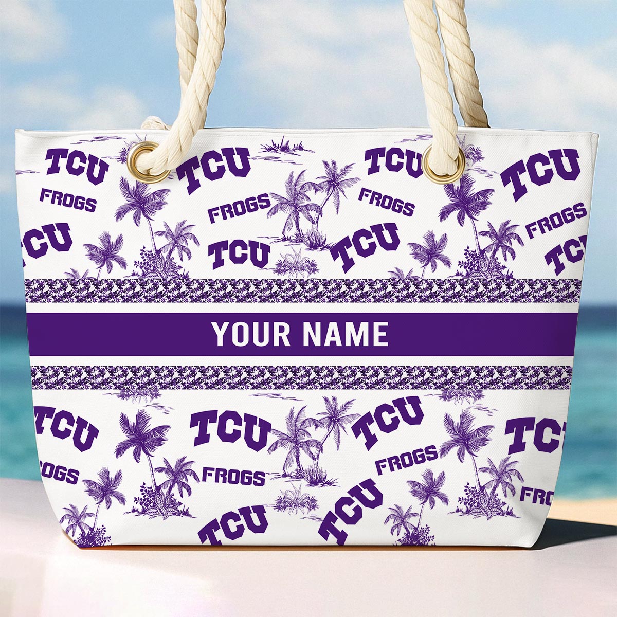 Sportswearmerch TCU Horned Frogs NCAA Beach Bag For Fan