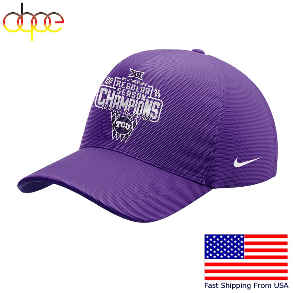 Sportswearmerch TCU Horned Frogs NCAA Big 12 Champs Classic Cap For Fan