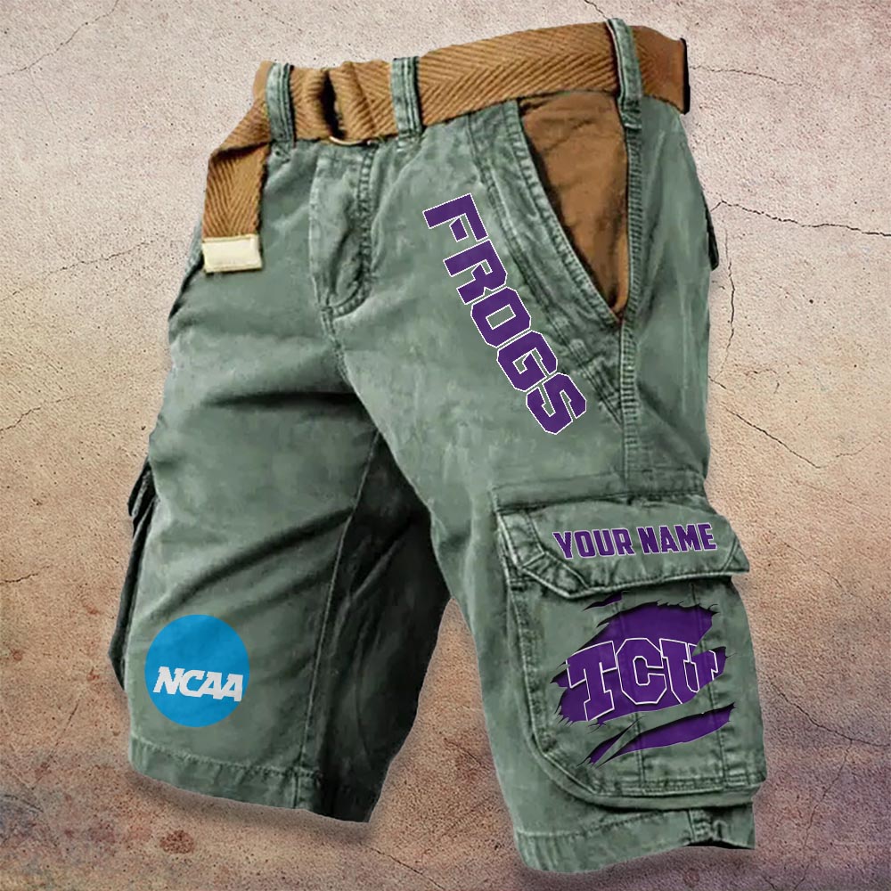 Sportswearmerch TCU Horned Frogs NCAA Denim Short For Fan