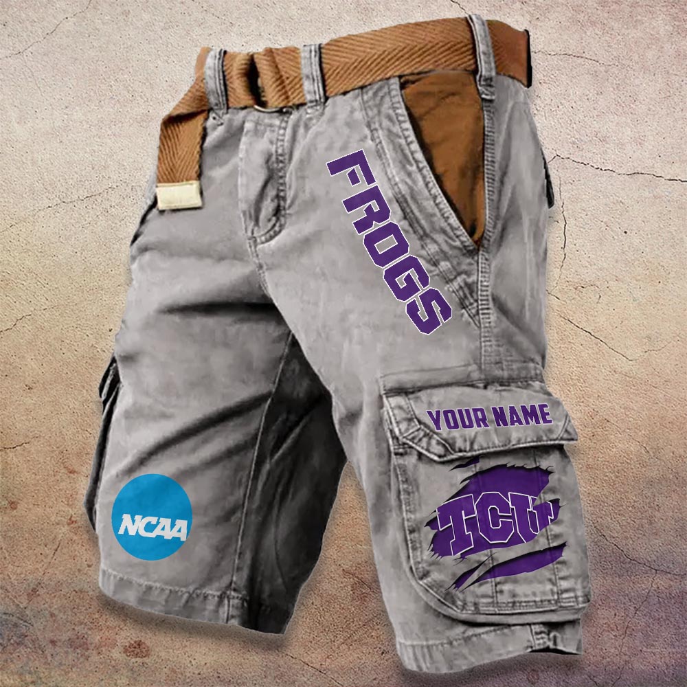 Sportswearmerch TCU Horned Frogs NCAA Denim Short For Fan