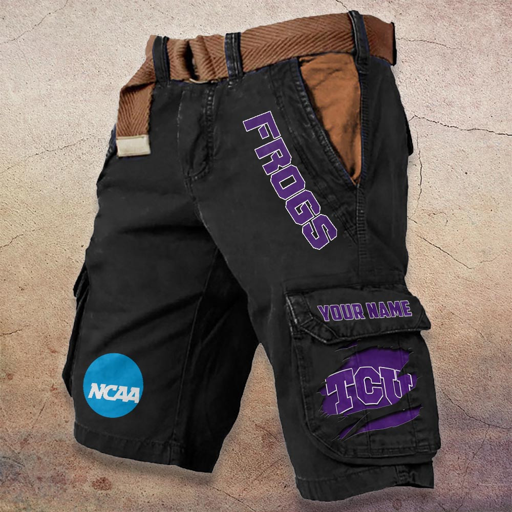 Sportswearmerch TCU Horned Frogs NCAA Denim Short For Fan