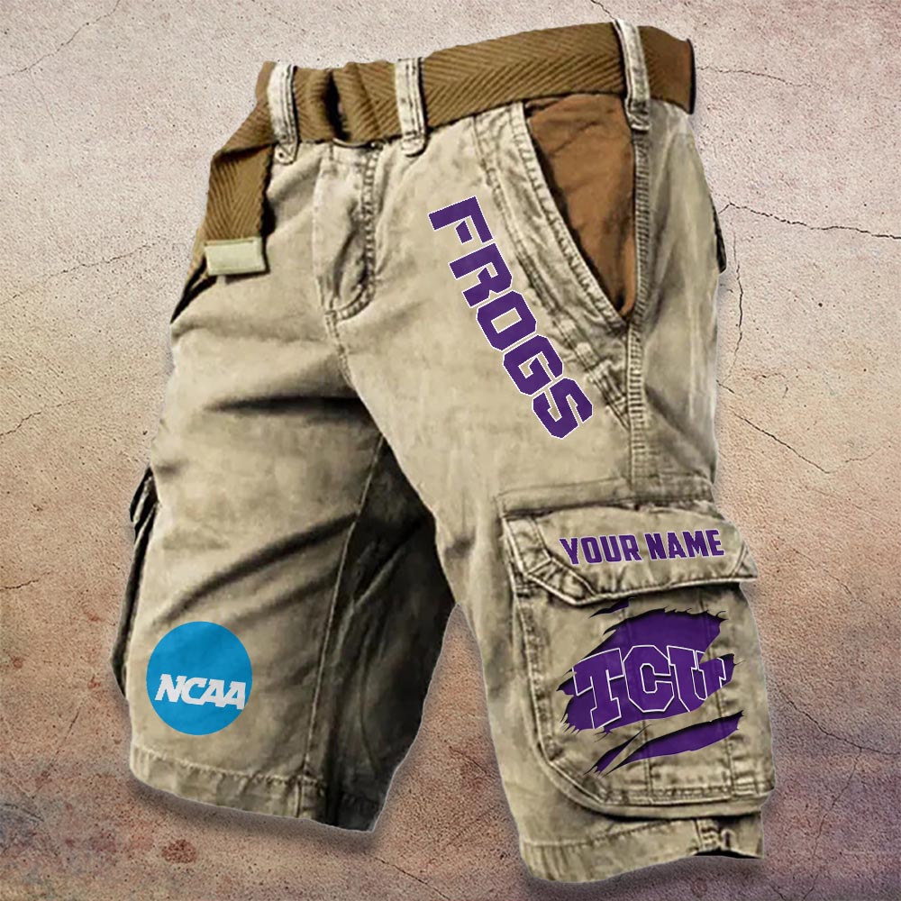 Sportswearmerch TCU Horned Frogs NCAA Denim Short For Fan