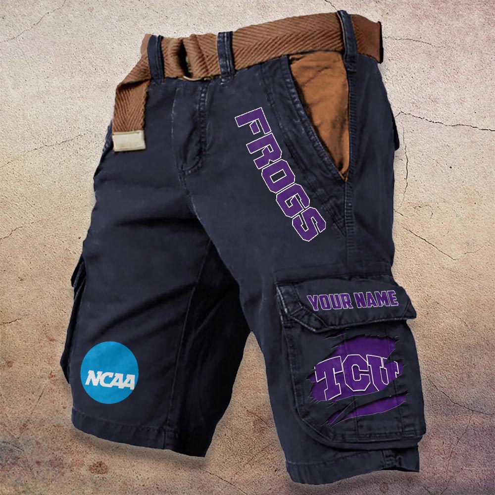 Sportswearmerch TCU Horned Frogs NCAA Denim Short For Fan