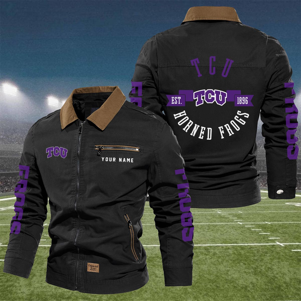 Sportswearmerch TCU Horned Frogs NCAA Lapel Jacket For Fan