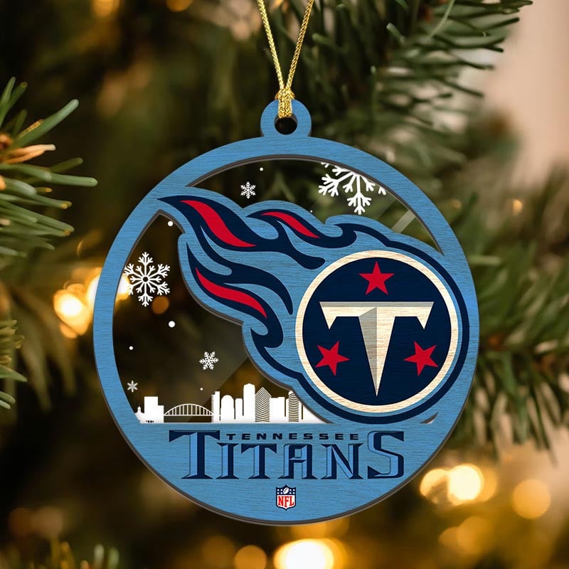 Sportswearmerch Tennessee Titans NFL Acrylic Mix Wooden Ornament Gift For Fans