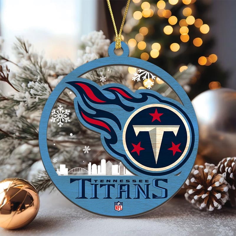 Sportswearmerch Tennessee Titans NFL Acrylic Mix Wooden Ornament Gift For Fans