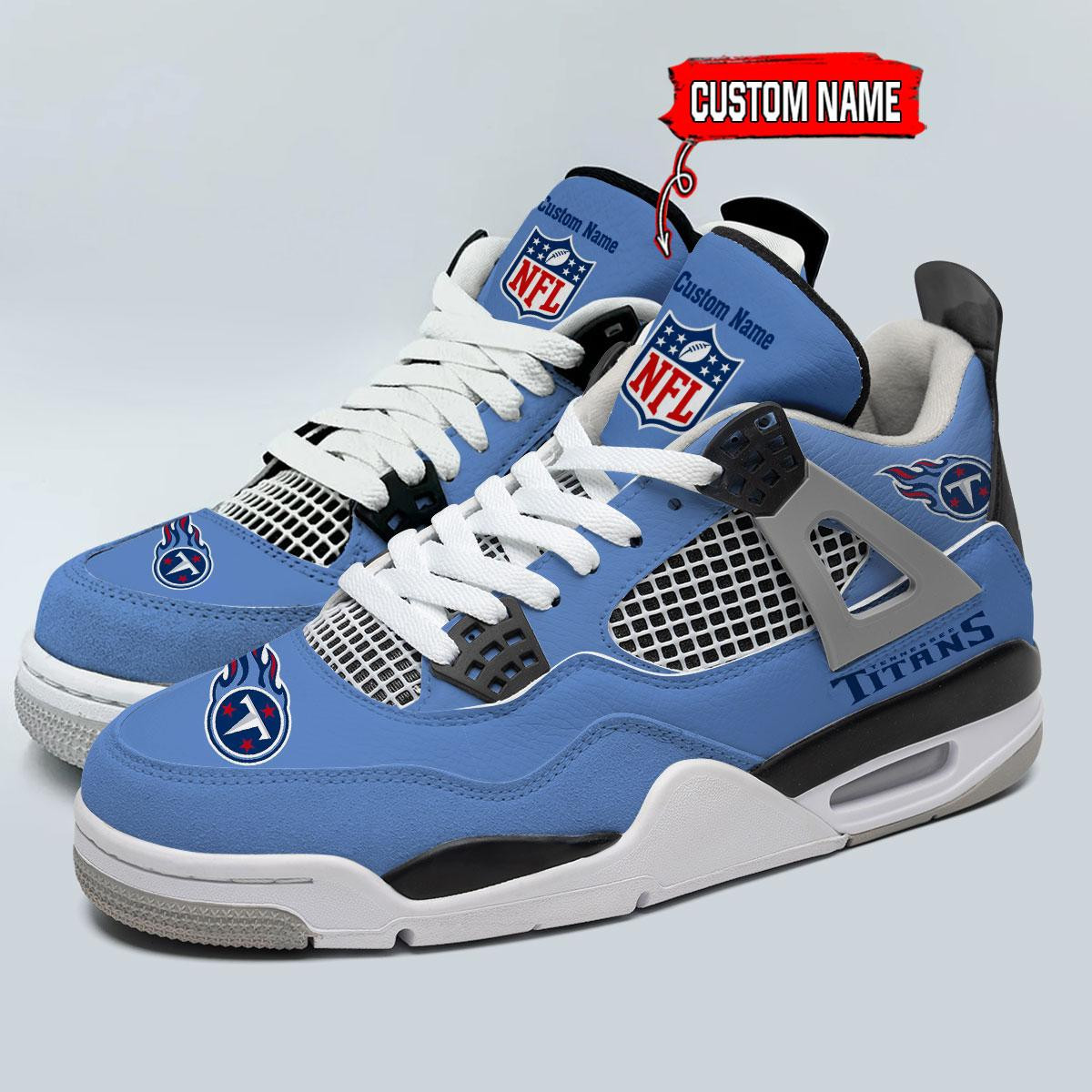 Sportswearmerch Tennessee Titans NFL  AJ4 Sneakers Shoes For Men And Women