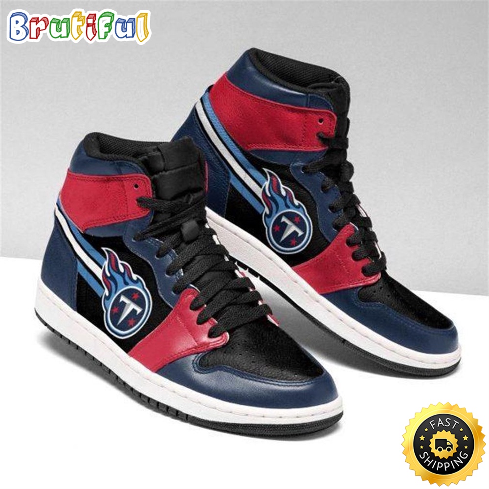 Sportswearmerch Tennessee Titans NFL AJ1 High Sneakers Shoes For Men And Women