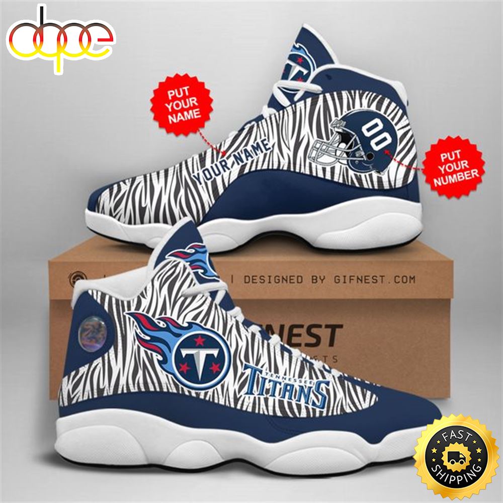 Sportswearmerch Tennessee Titans NFL AJ13 Sneakers Shoes For Men And Women