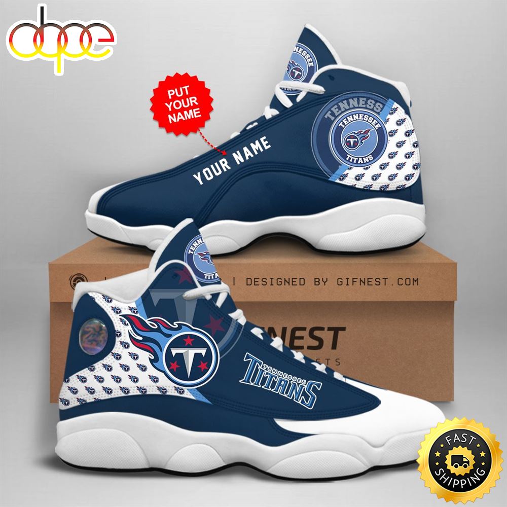 Sportswearmerch Tennessee Titans NFL AJ13 Sneakers Shoes For Men And Women