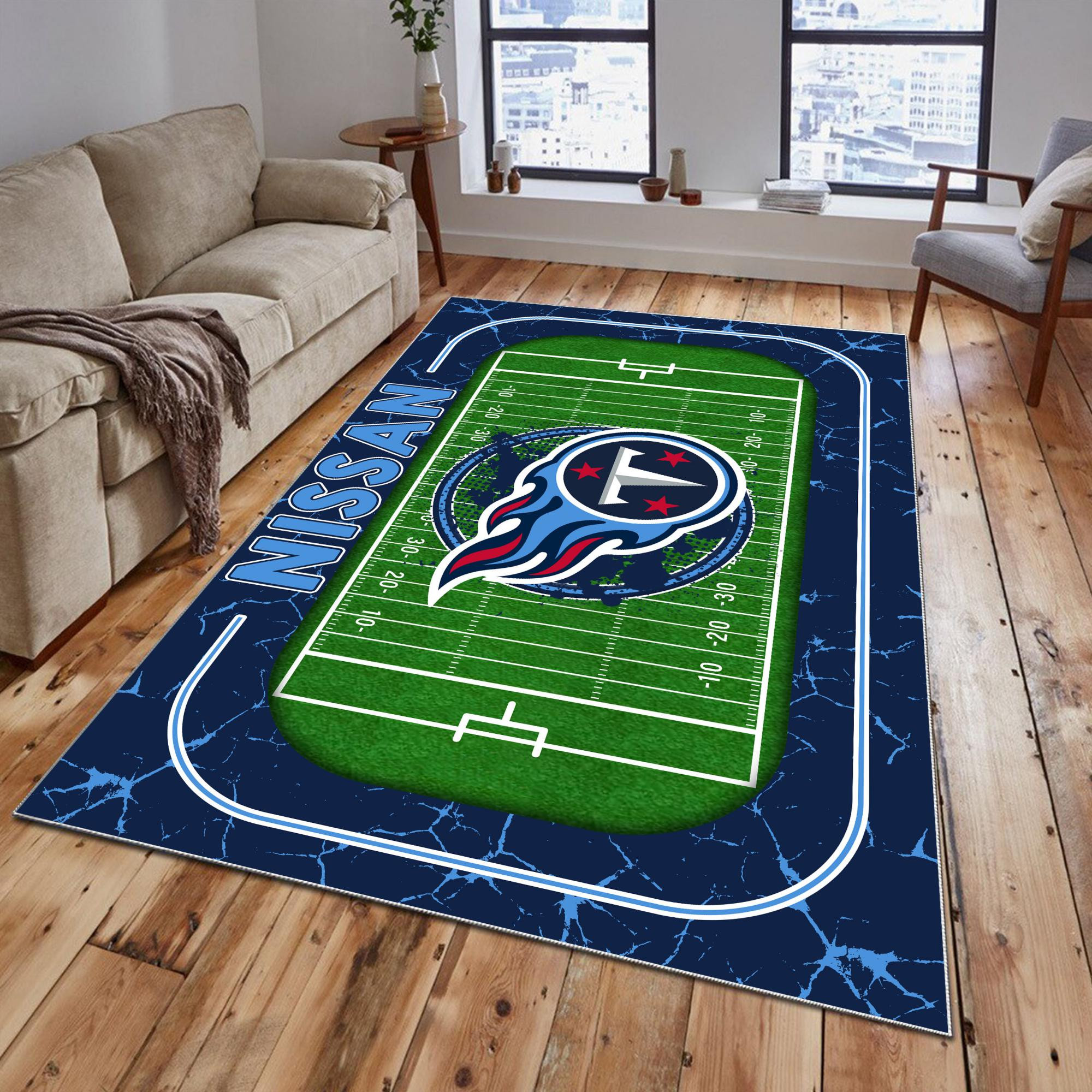 Sportswearmerch Tennessee Titans NFL Area Rug For Fan