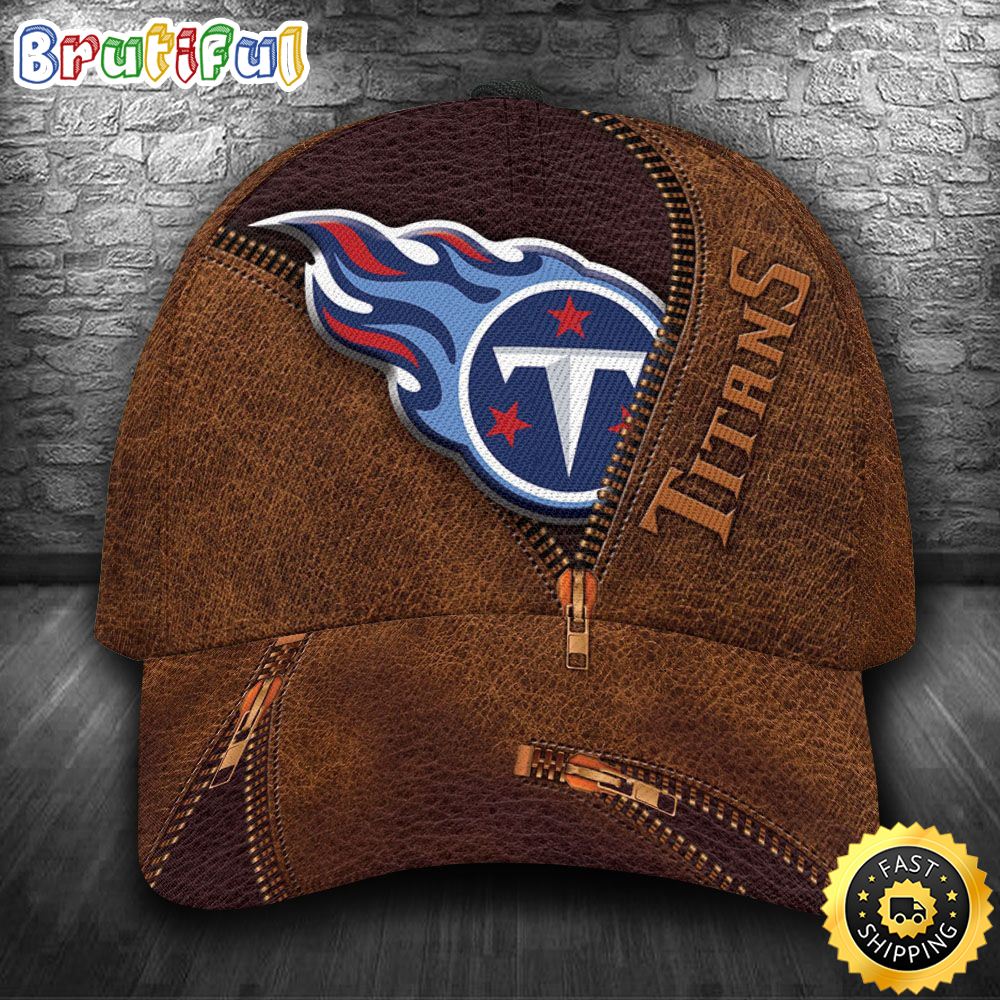 Sportswearmerch Tennessee Titans NFL Brown Leather Classic Cap For Fan