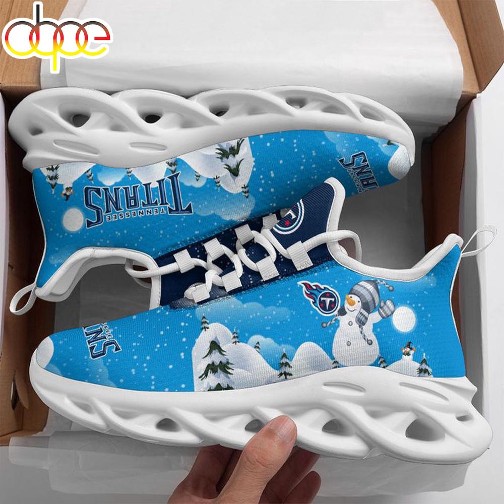Sportswearmerch Tennessee Titans NFL Christmas Snowman Max Soul Shoes Sneakers For Men And Women