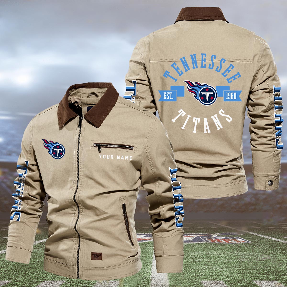 Sportswearmerch Tennessee Titans NFL Lapel Jacket For Fan