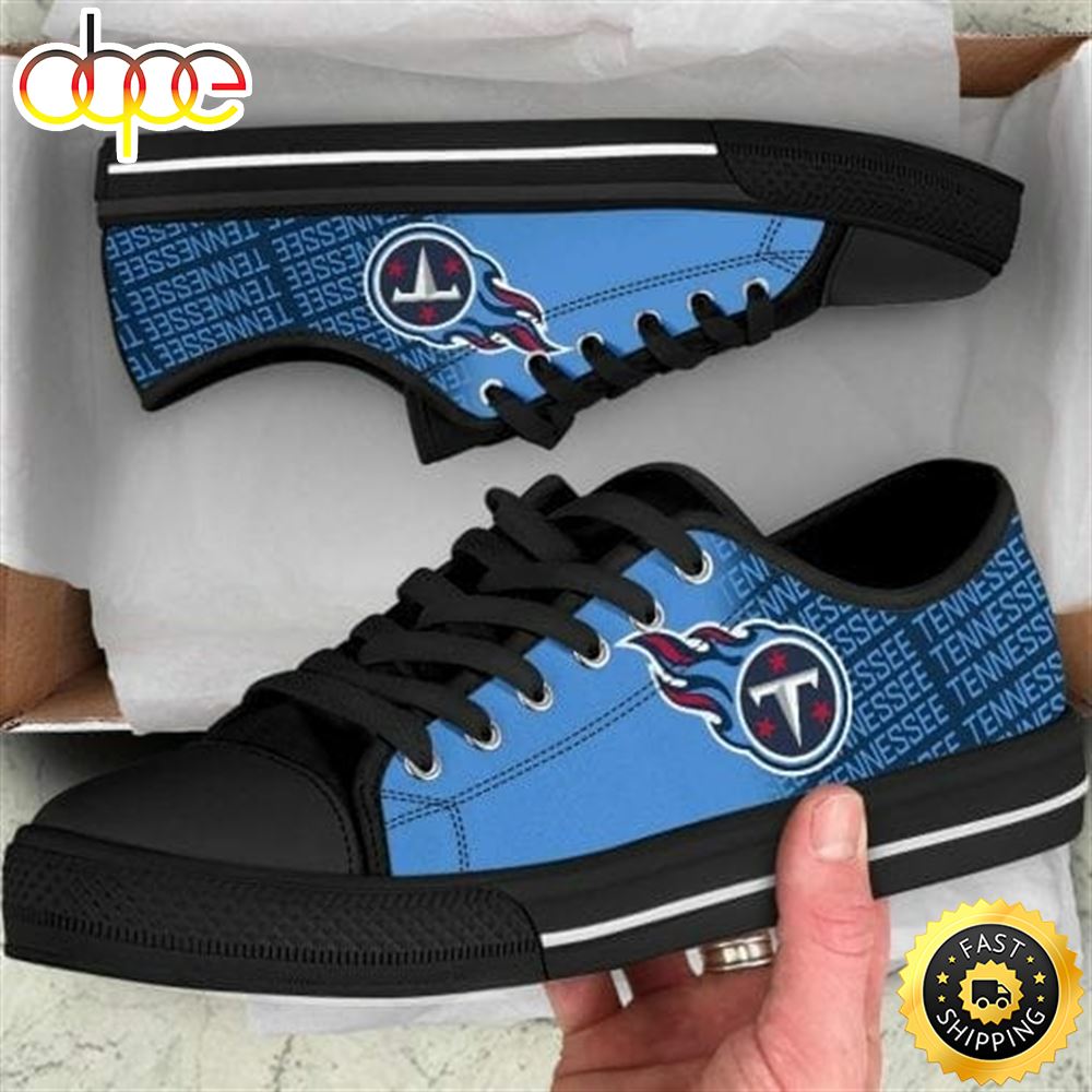 Sportswearmerch Tennessee Titans NFL Low Top Canvas Sneakers Shoes For Men And Women