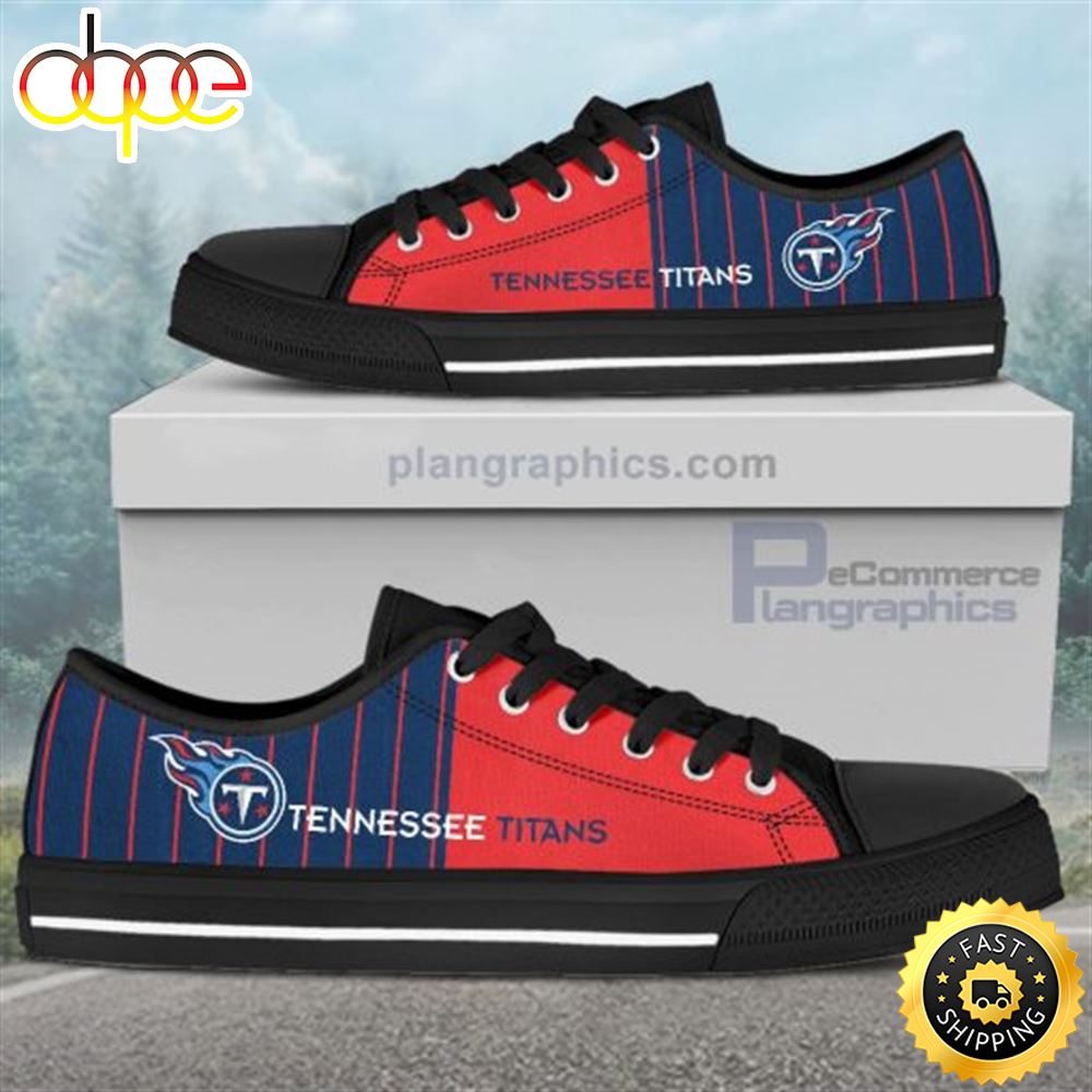 Sportswearmerch Tennessee Titans NFL Low Top Canvas Sneakers Shoes For Men And Women