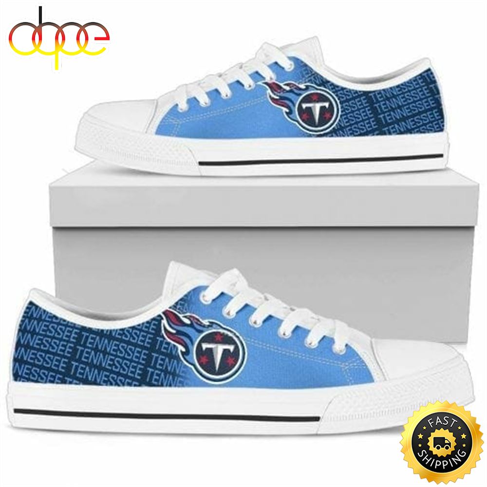 Sportswearmerch Tennessee Titans NFL Low Top Canvas Sneakers Shoes For Men And Women