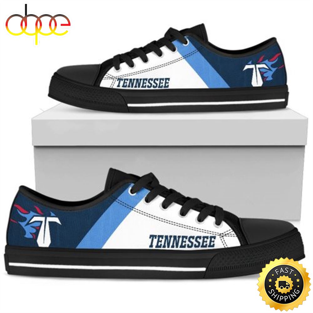 Sportswearmerch Tennessee Titans NFL Low Top Canvas Sneakers Shoes For Men And Women