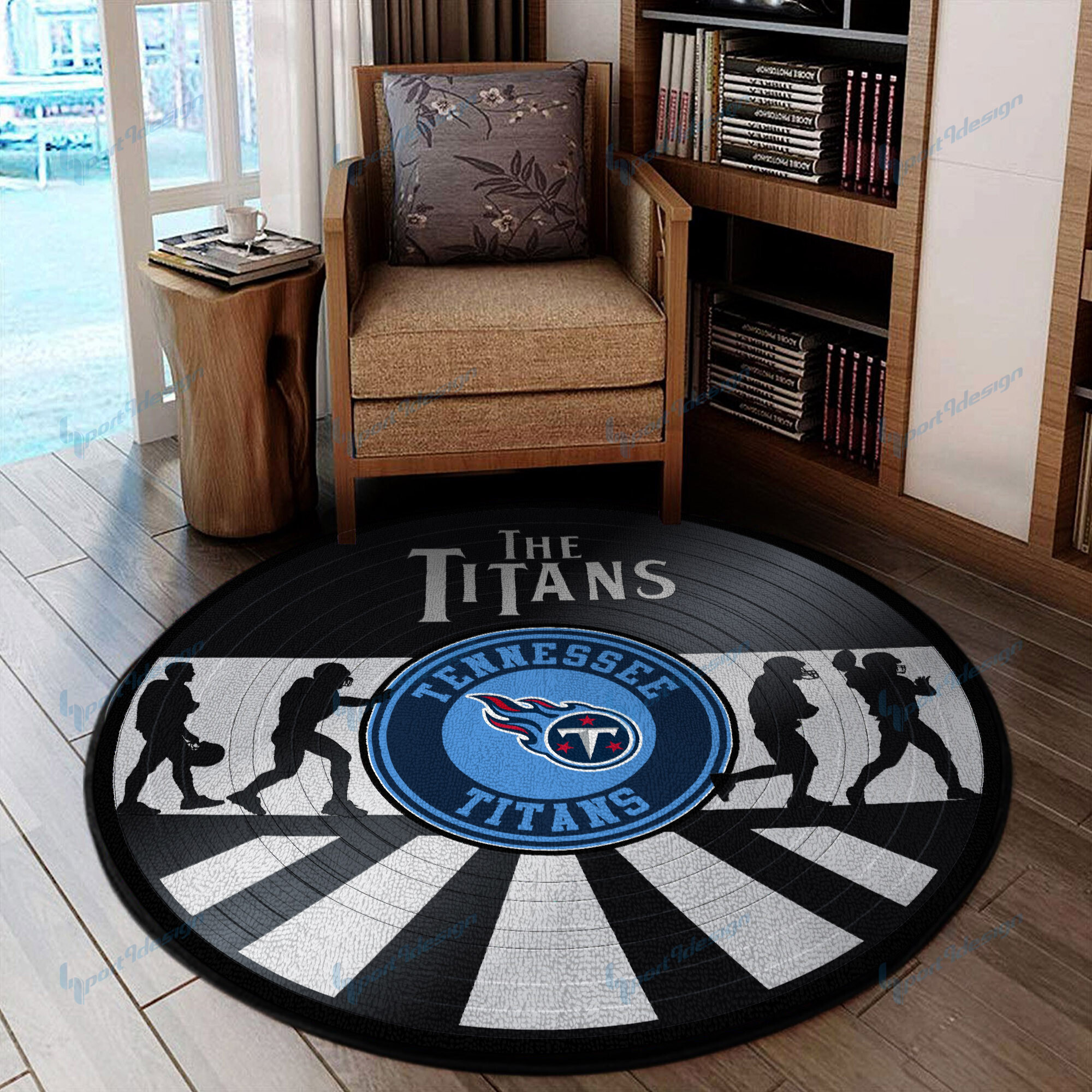 Sportswearmerch Tennessee Titans NFL Round Rug For Fan
