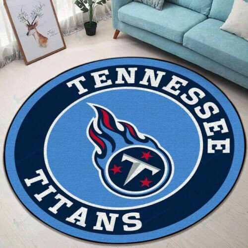 Sportswearmerch Tennessee Titans NFL Round Rug For Fan