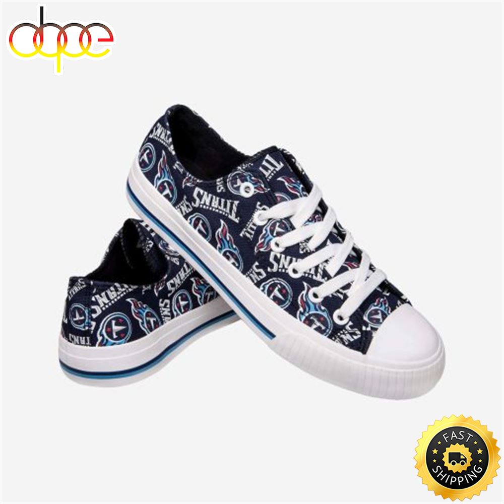 Sportswearmerch Tennessee Titans NFL Special Low Top Canvas Sneakers Shoes For Men And Women