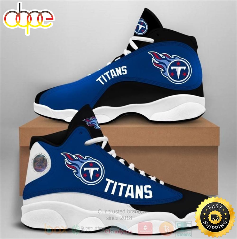Sportswearmerch Tennessee Titans NFL Team AJ13 Sneakers Shoes For Men And Women