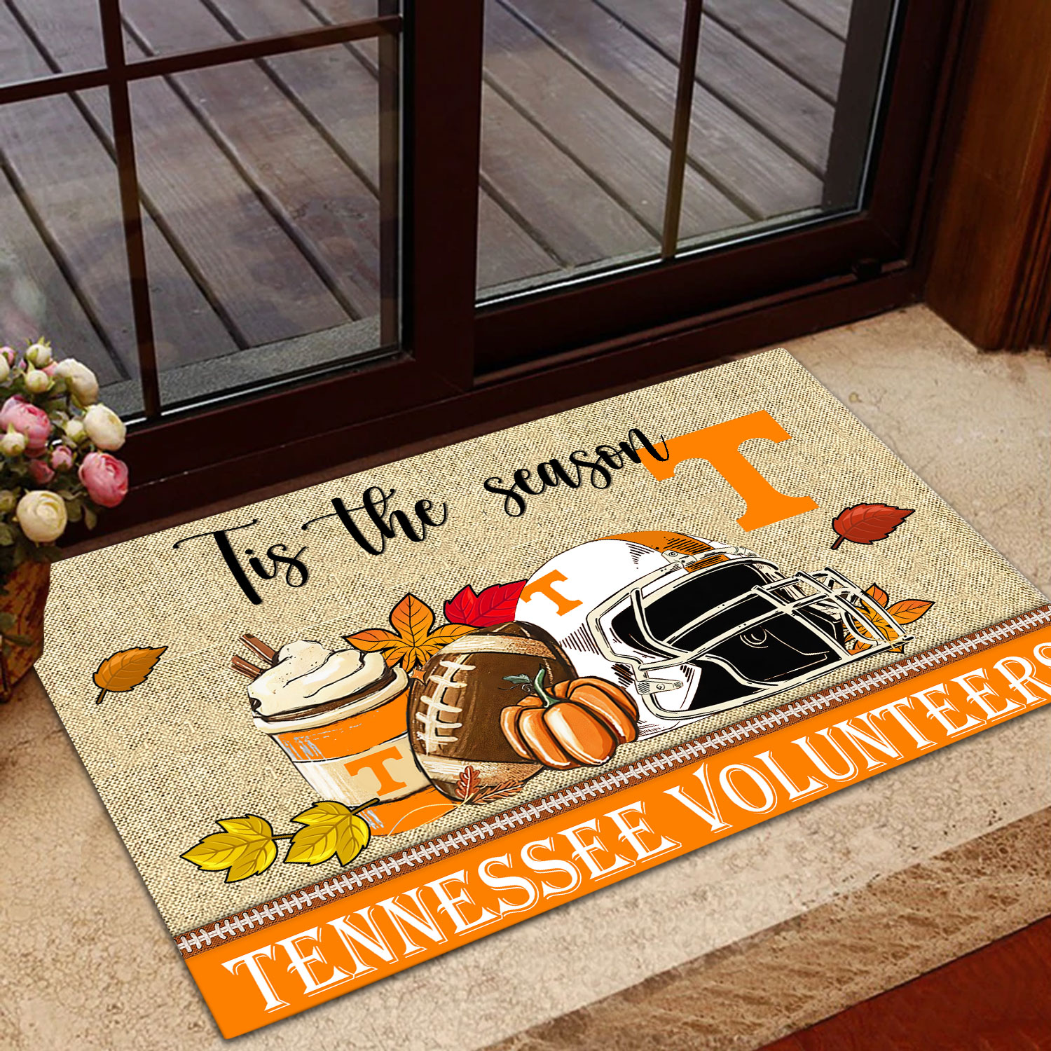 Sportswearmerch Tennessee Volunteers NCAA Fall Football Custom Doormat For Fan