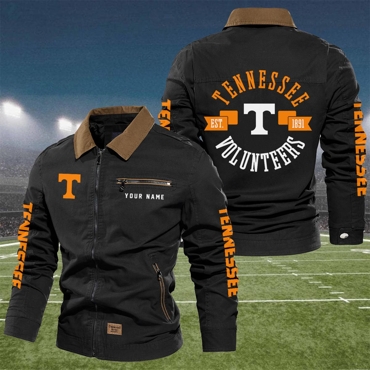 Sportswearmerch Tennessee Volunteers NCAA Lapel Jacket For Fan