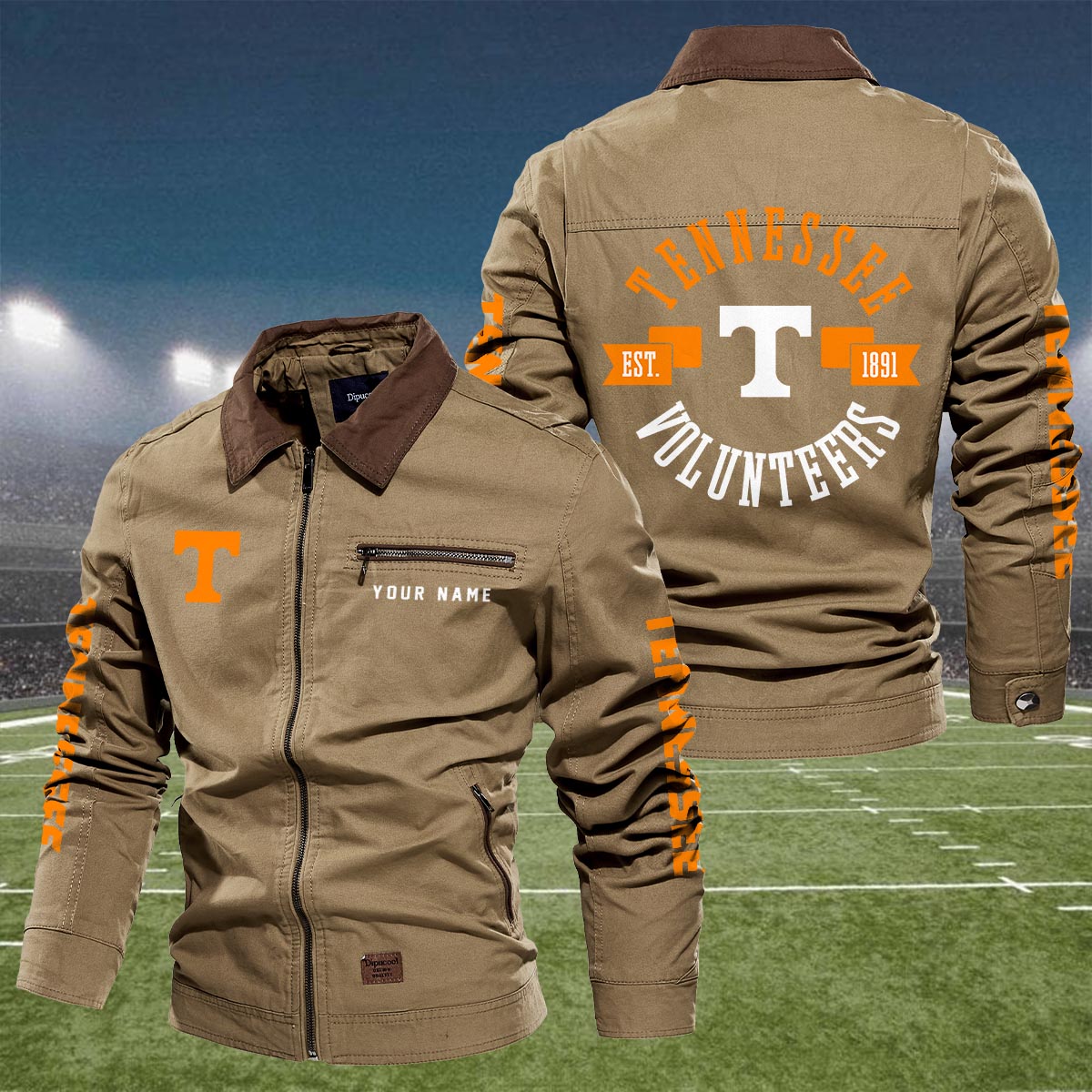 Sportswearmerch Tennessee Volunteers NCAA Lapel Jacket For Fan