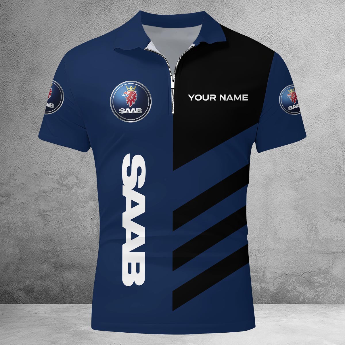 Sportswearmerch Tennessee Volunteers NCAA Lapel Zip Polo Shirt For Fan