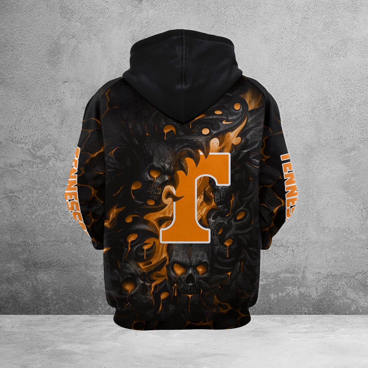 Sportswearmerch Tennessee Volunteers NCAA Lava Skull Hoodie For Fan