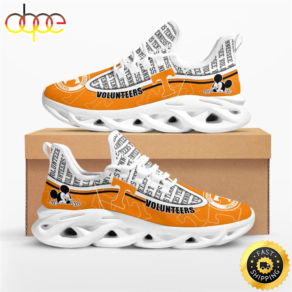 Sportswearmerch Tennessee Volunteers NCAA Mickey Mouse Max Soul Shoes Sneakers For Men And Women