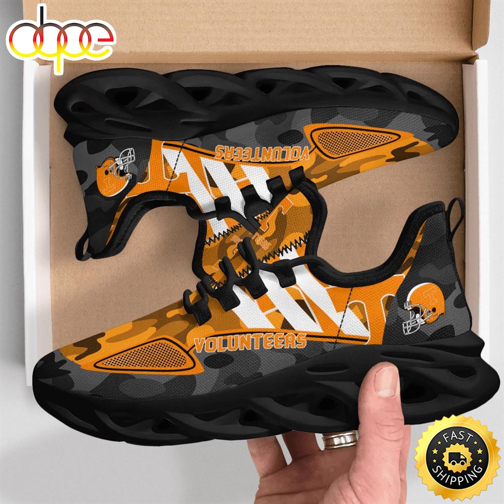 Sportswearmerch Tennessee Volunteers NCAA Military Camouflage Max Soul Shoes Sneakers For Men And Women