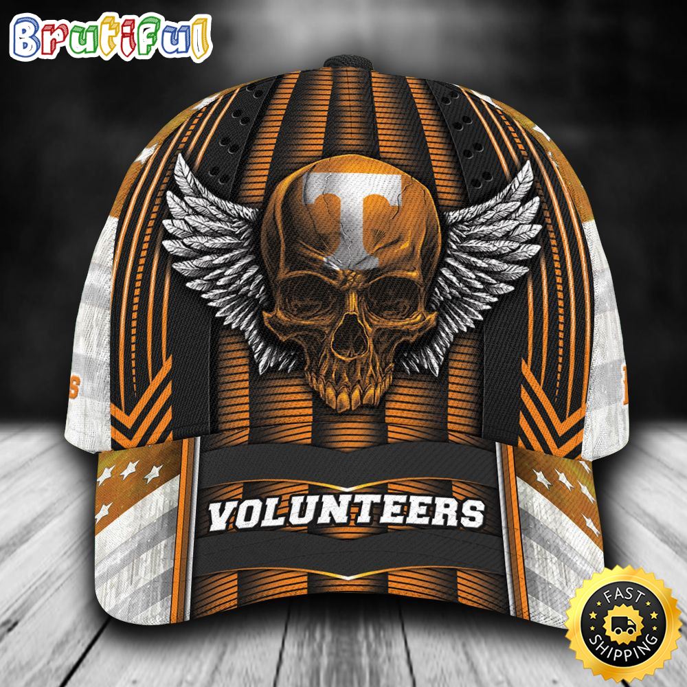 Sportswearmerch Tennessee Volunteers NCAA USA Flag Pattern Classic Cap For Fan