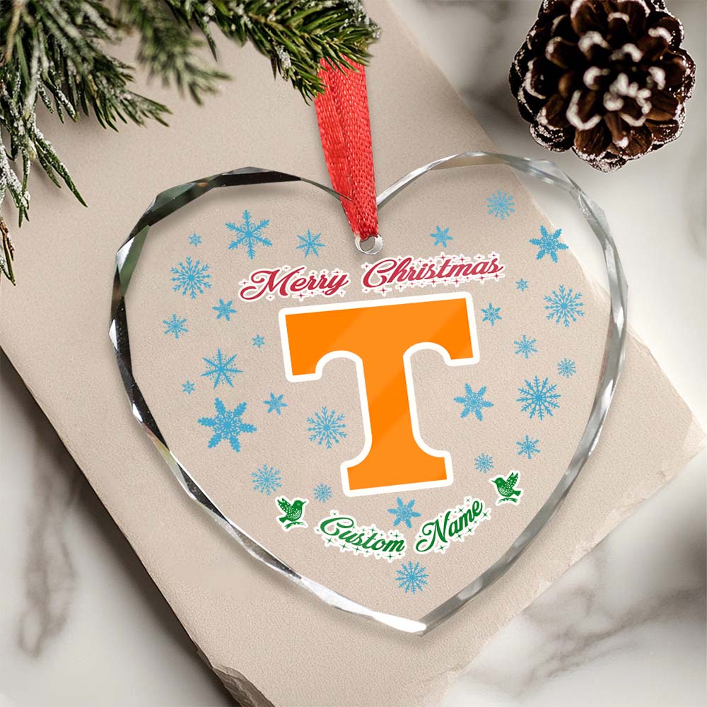 Sportswearmerch Tennessee Volunteers NCAA x Christmas Glass Ornament Gift For Fans