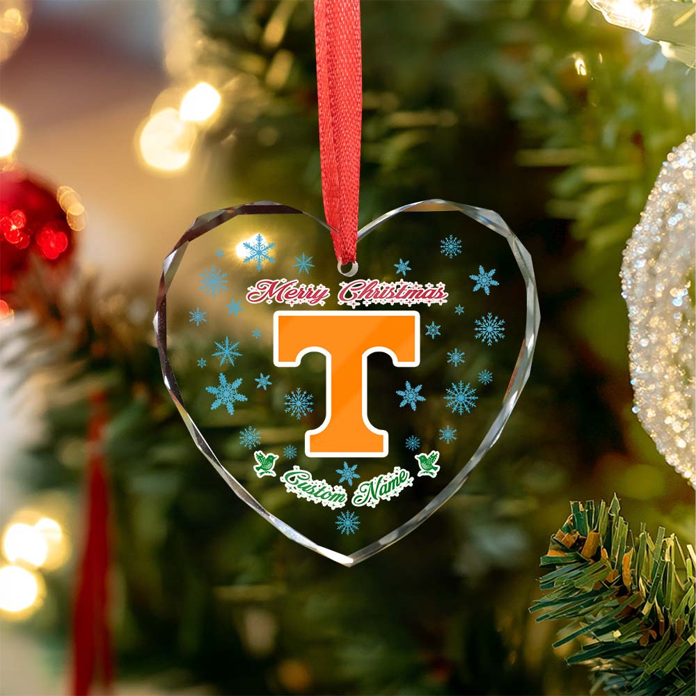 Sportswearmerch Tennessee Volunteers NCAA x Christmas Glass Ornament Gift For Fans