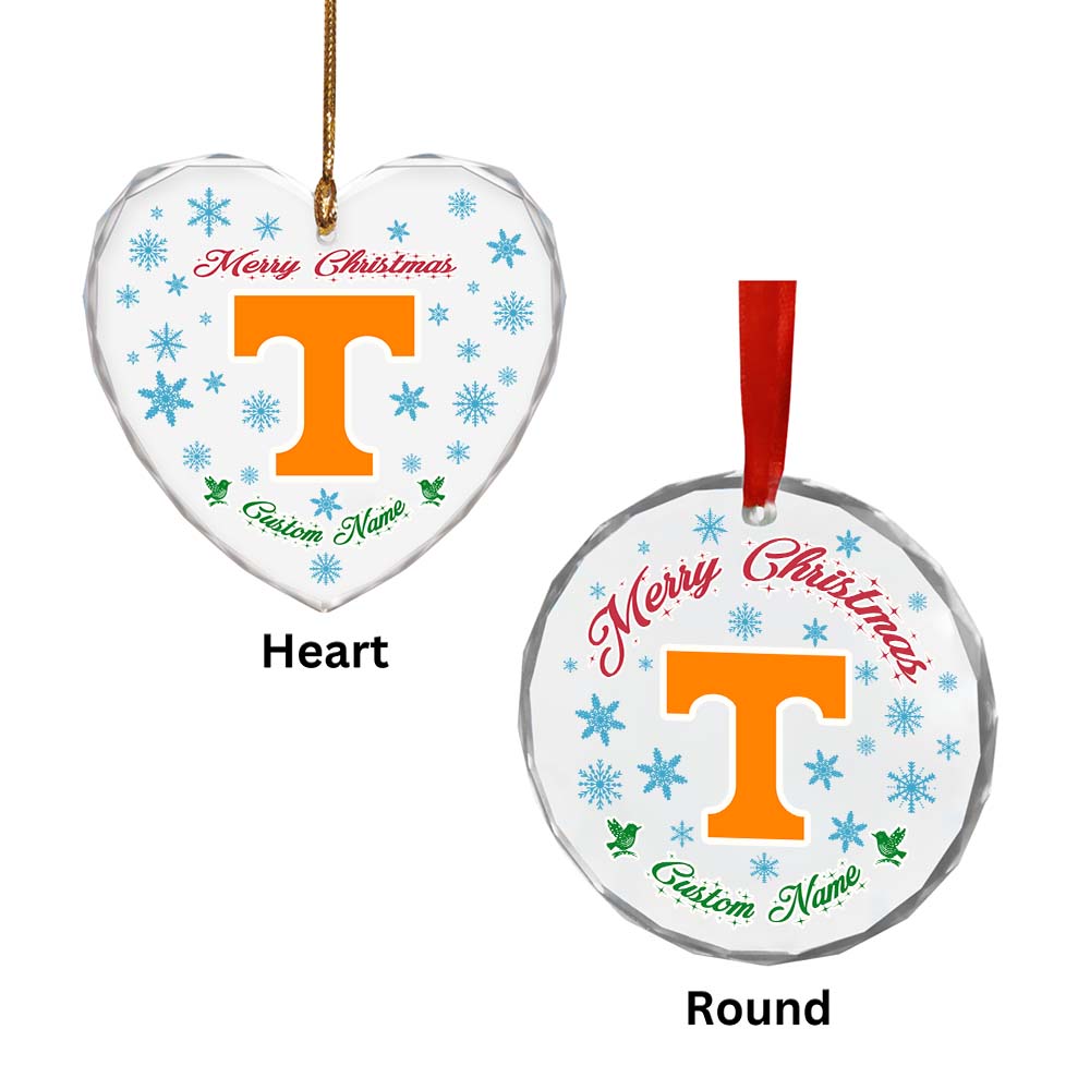 Sportswearmerch Tennessee Volunteers NCAA x Christmas Glass Ornament Gift For Fans