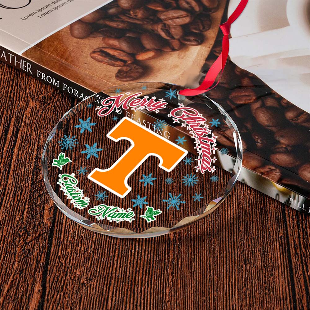 Sportswearmerch Tennessee Volunteers NCAA x Christmas Glass Ornament Gift For Fans