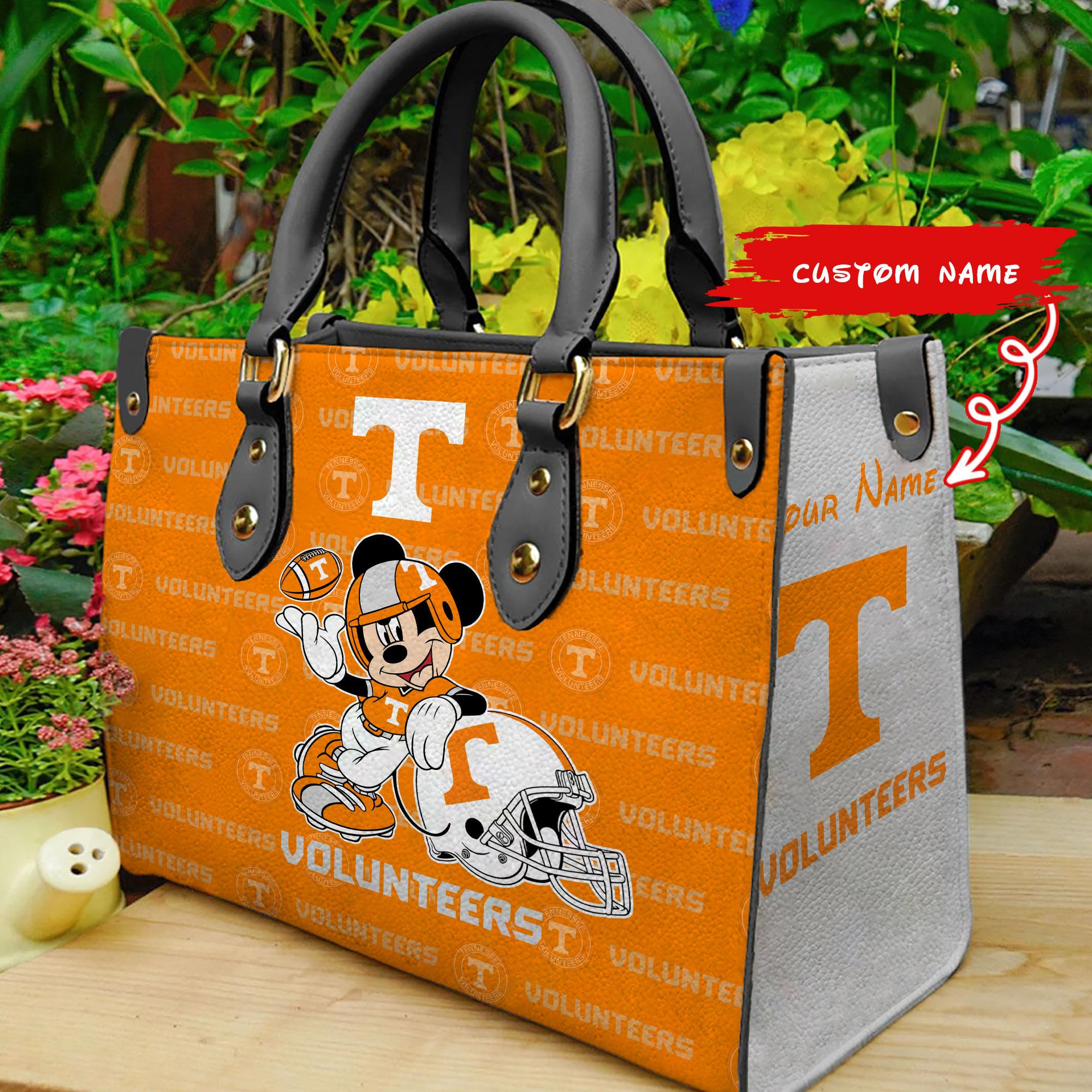 Sportswearmerch Tennessee Volunteers NCAA x Mickey Women Leather Handbag For Fan