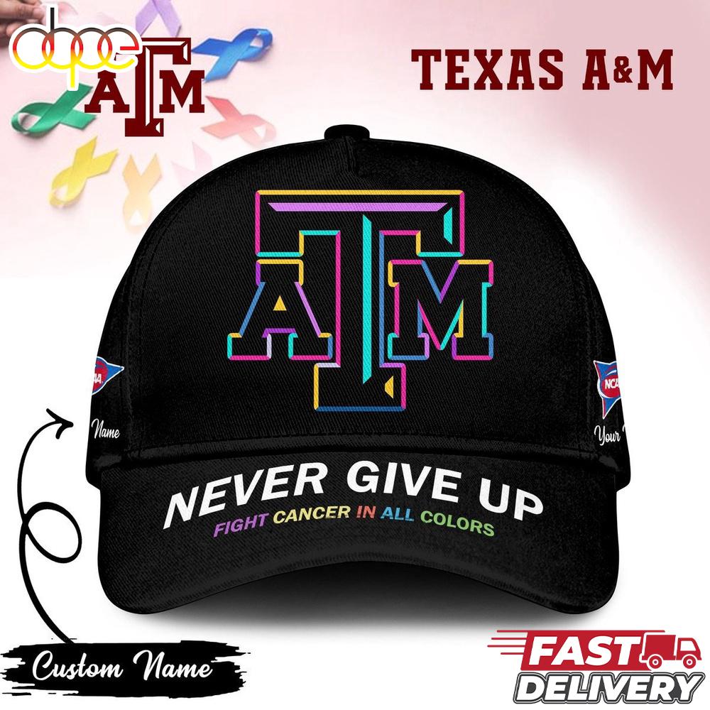 Sportswearmerch Texas A&M Aggies NCAA Fight Cancer In Classic Cap For Fan