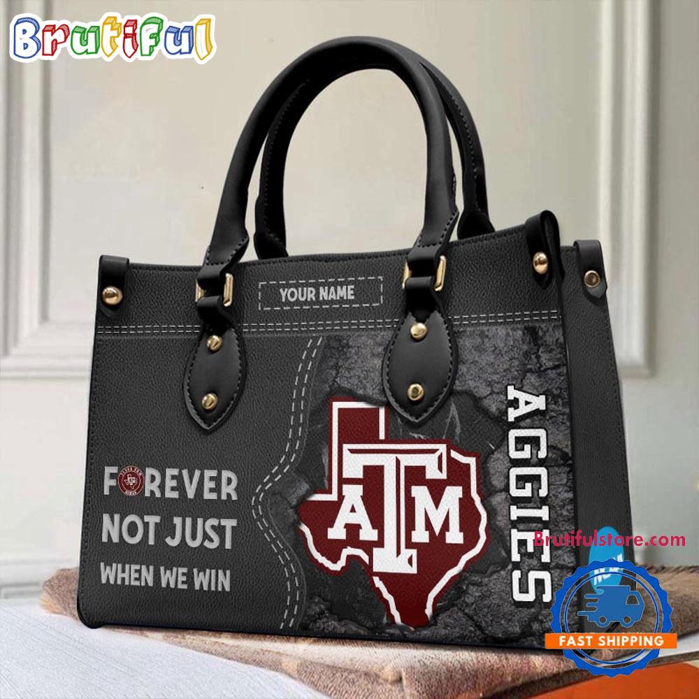 Sportswearmerch Texas A&M Aggies NCAA Leather Hand Bag For Fan