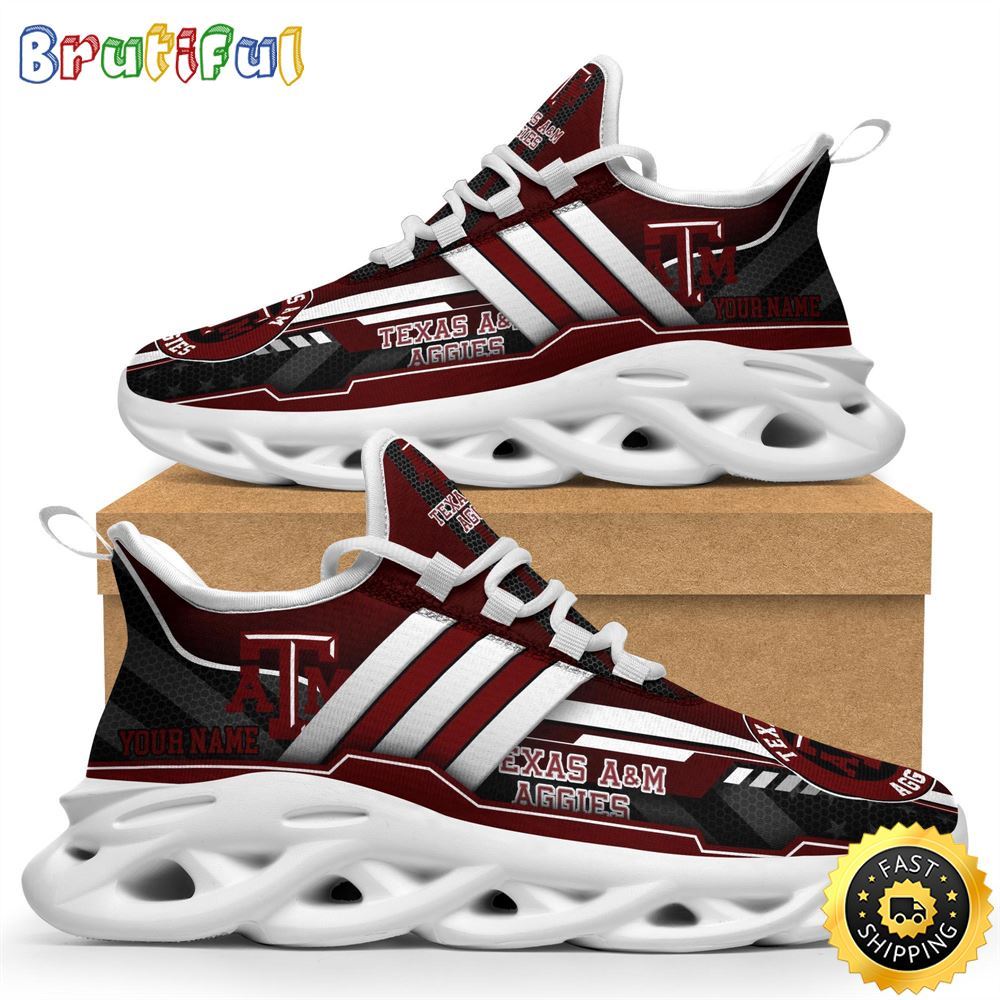 Sportswearmerch Texas A&M Aggies NCAA Max Soul Shoes Sneakers For Fan