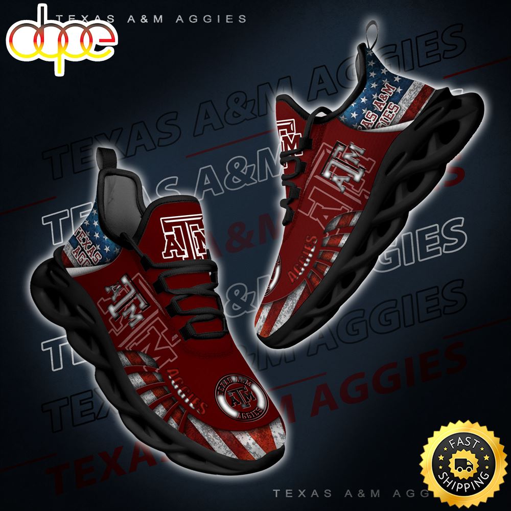 Sportswearmerch Texas A&M Aggies NCAA Max Soul Shoes Sneakers For Men And Women