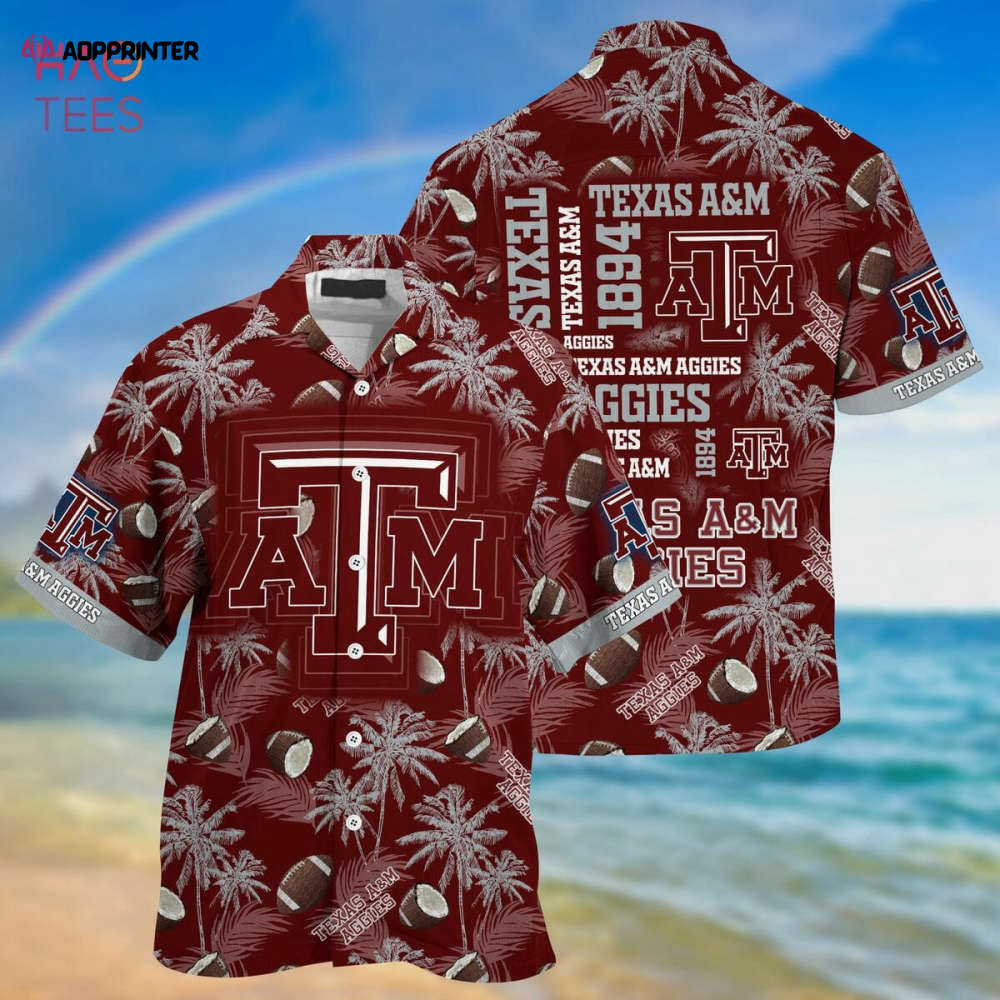 Sportswearmerch Texas A&M Aggies NCAA Personalized Hawaiian Shirt For Fan