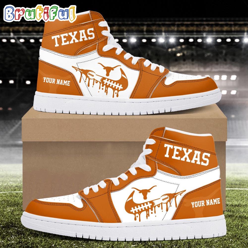 Sportswearmerch Texas Longhorns NCAA AJ1 High Sneakers Shoes For Men And Women