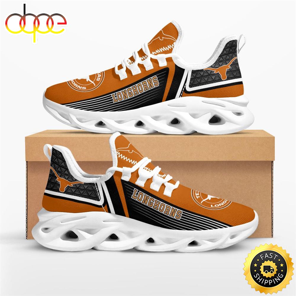 Sportswearmerch Texas Longhorns NCAA Fan Max Soul Shoes Sneakers For Men And Women