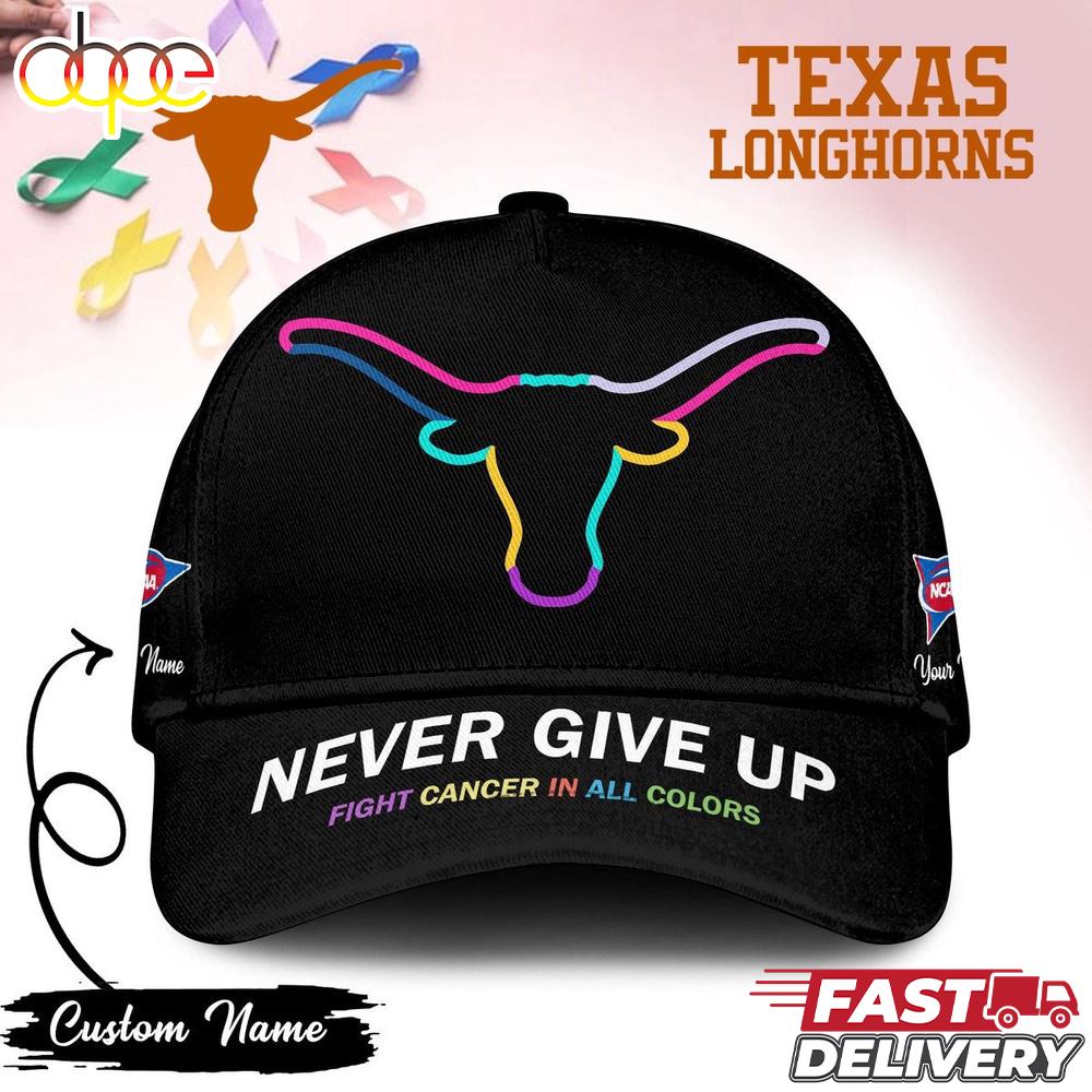 Sportswearmerch Texas Longhorns NCAA Fight Cancer In Classic Cap For Fan