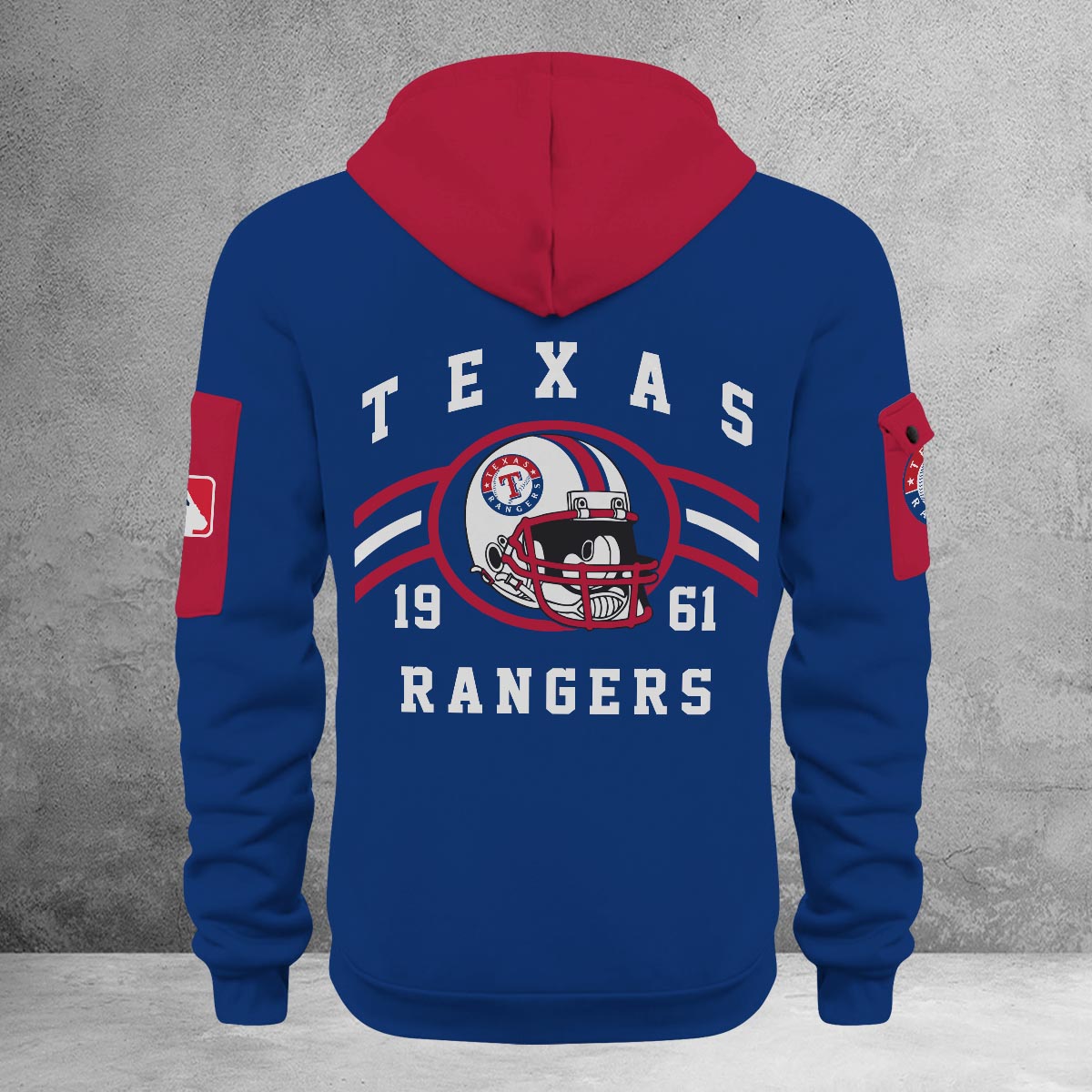 Sportswearmerch Texas Rangers MLB Half Zip Hoodie Personalized For Fan